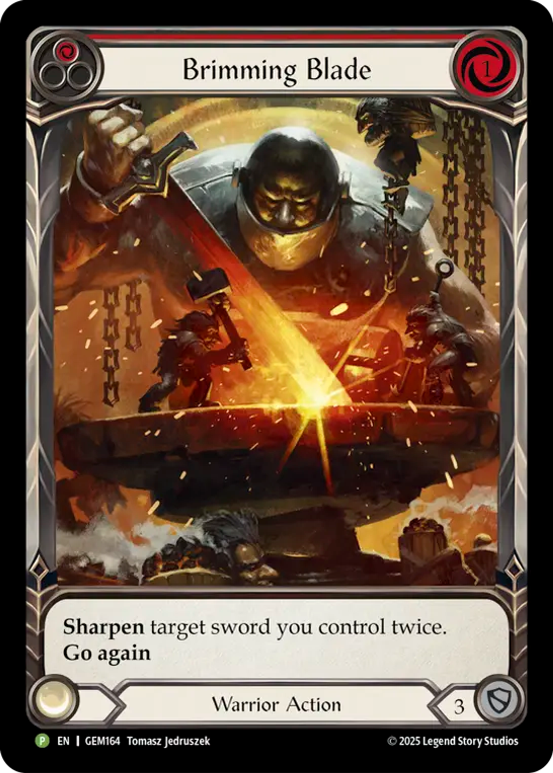 Brimming Blade — GEM - Pack 5 — Flesh and Blood