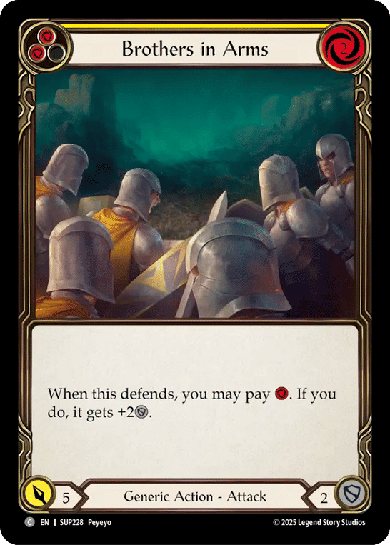 Brothers in Arms (Yellow) — Super Slam — Flesh and Blood