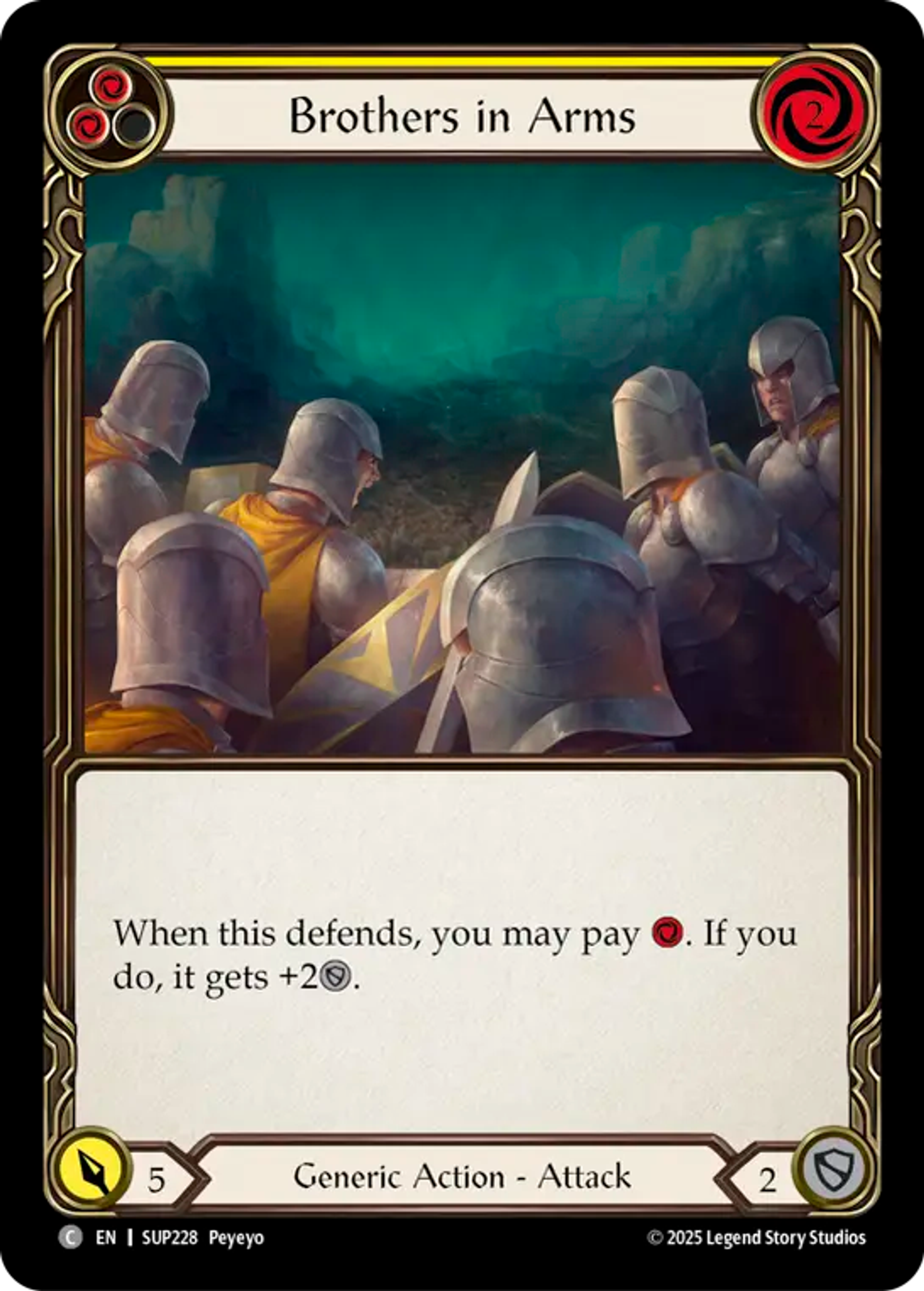 Brothers in Arms (Yellow) — Super Slam — Flesh and Blood