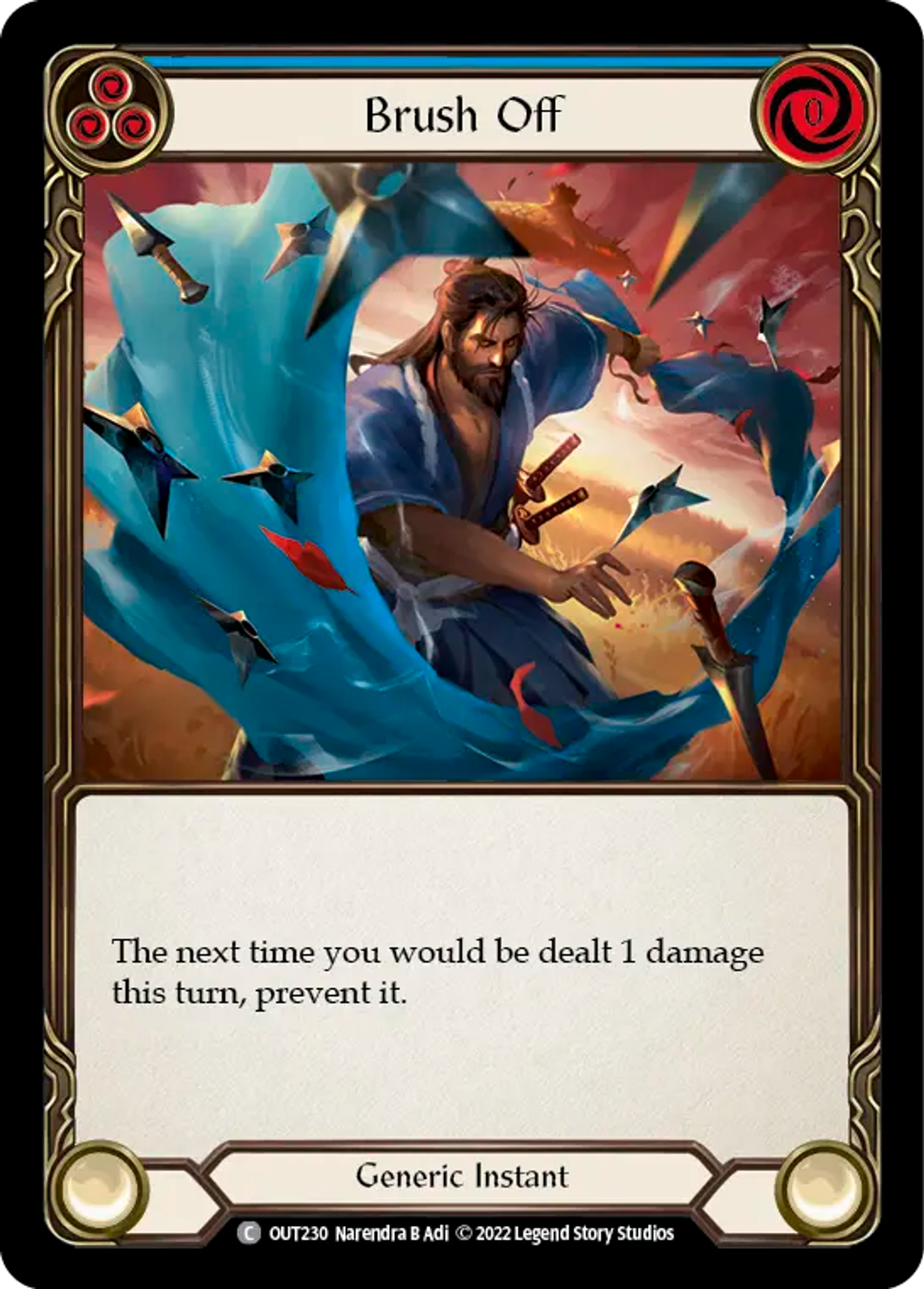 Brush Off (Blue) — Outsiders — Flesh and Blood