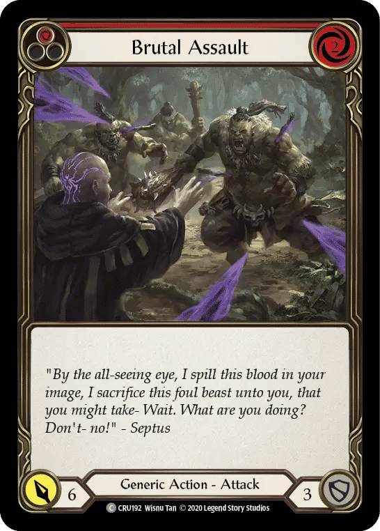 Brutal Assault (Red) — Crucible of War — Flesh and Blood