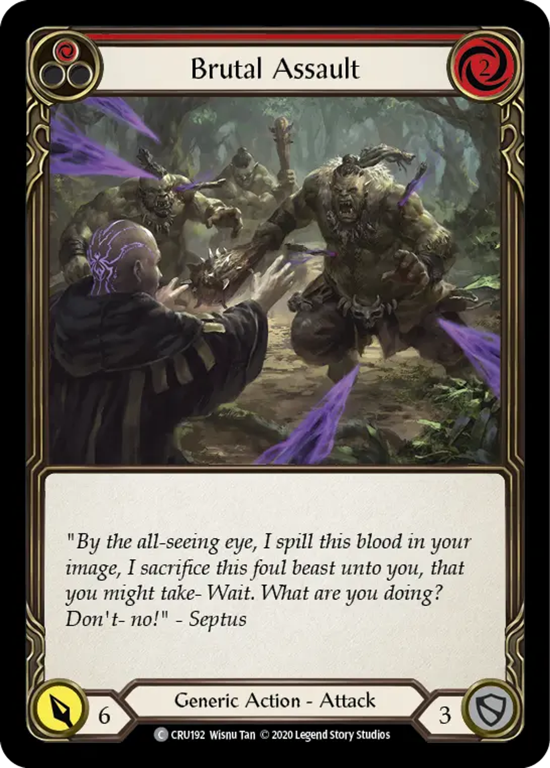 Brutal Assault (Red) — Crucible of War — Flesh and Blood