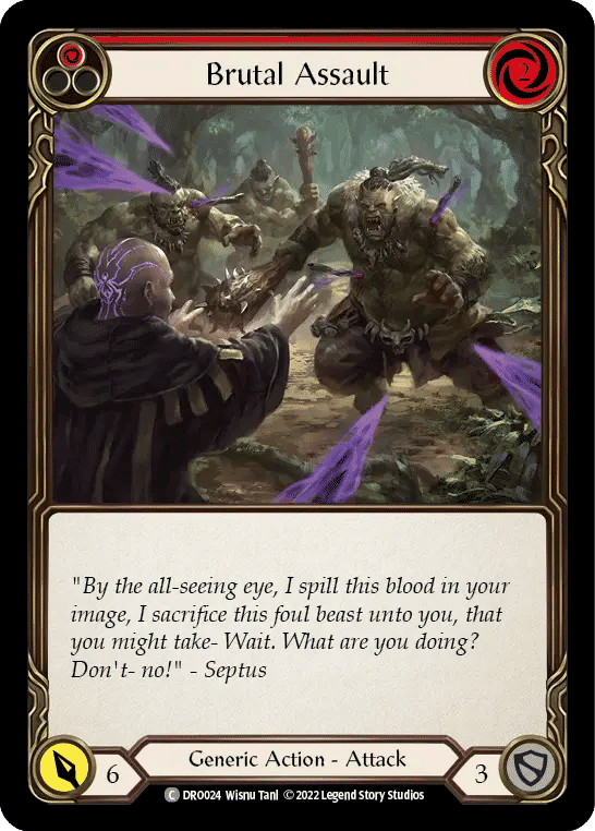 Brutal Assault (Red) — Dromai - Blitz Deck — Flesh and Blood