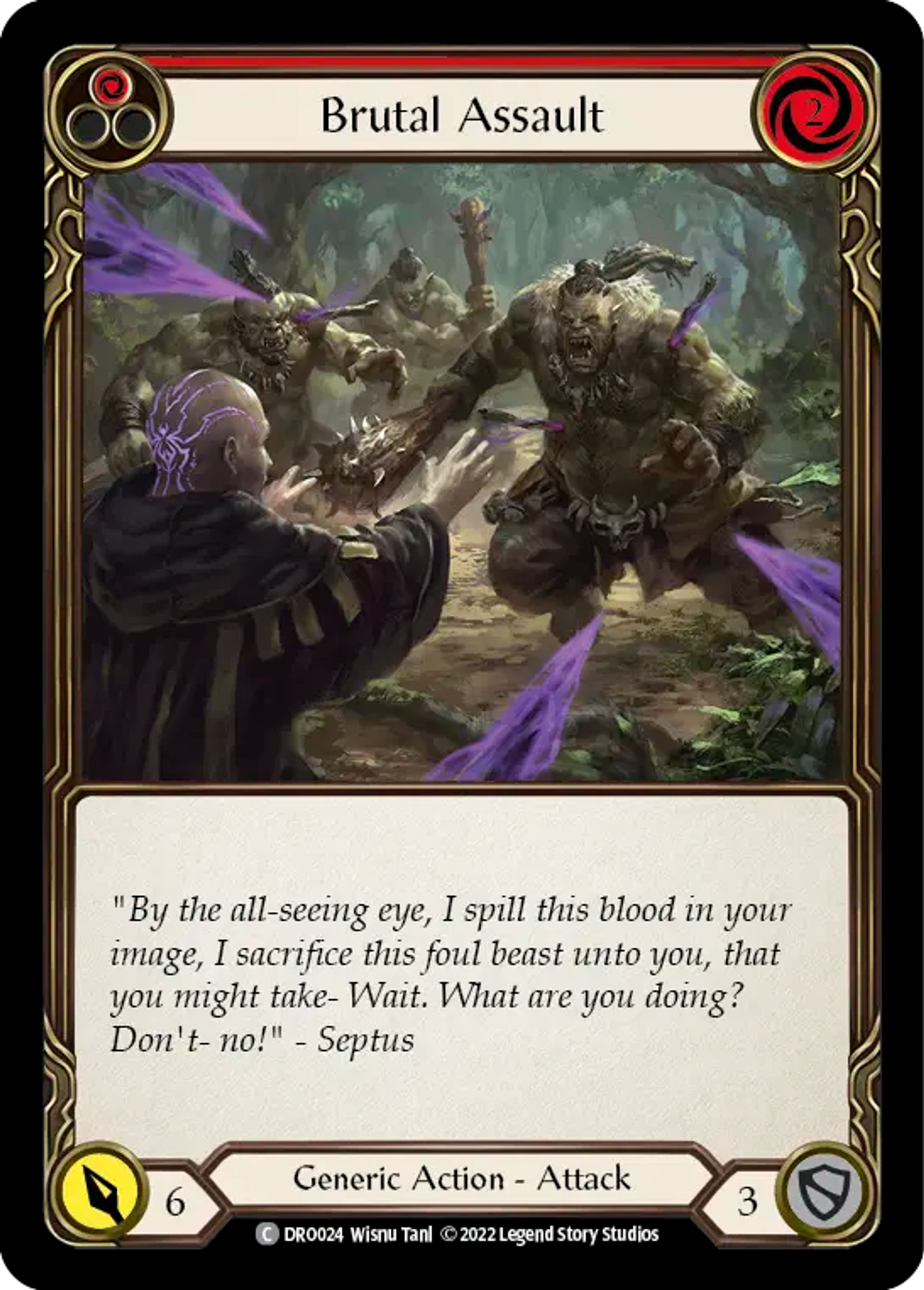 Brutal Assault (Red) — Dromai - Blitz Deck — Flesh and Blood