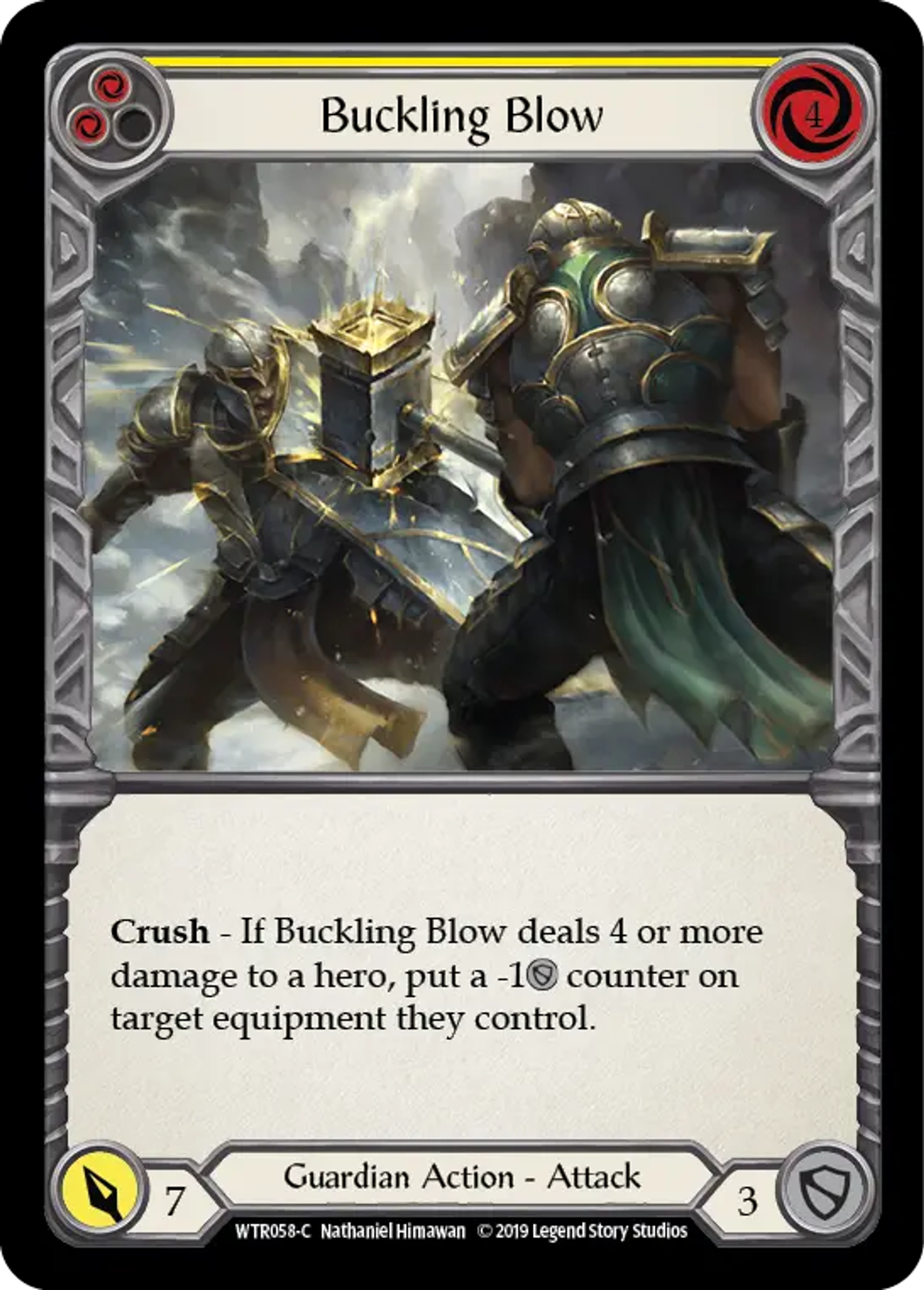 Buckling Blow (Yellow) — Welcome to Rathe — Flesh and Blood