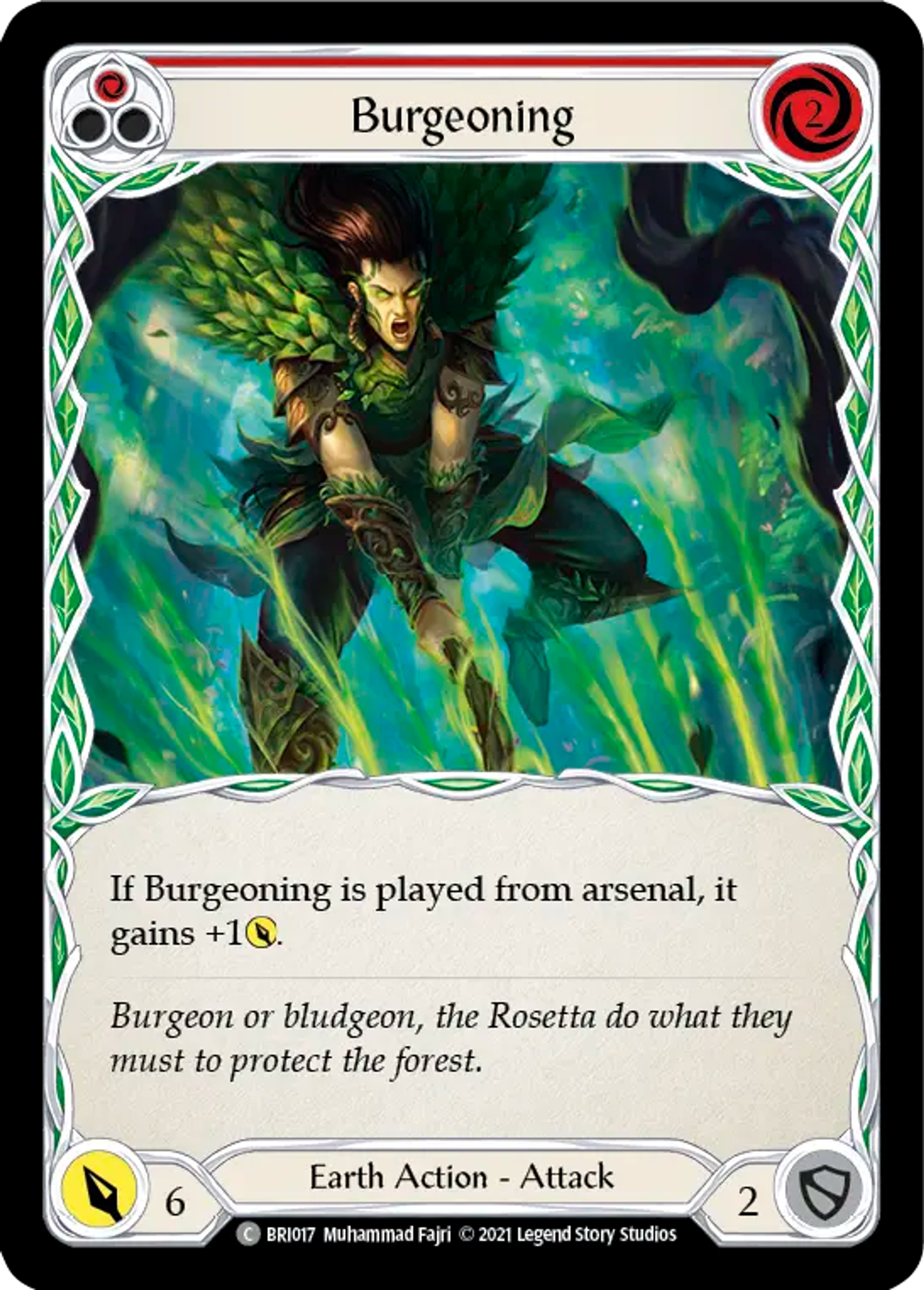 Burgeoning (Red) — Briar - Blitz Deck — Flesh and Blood