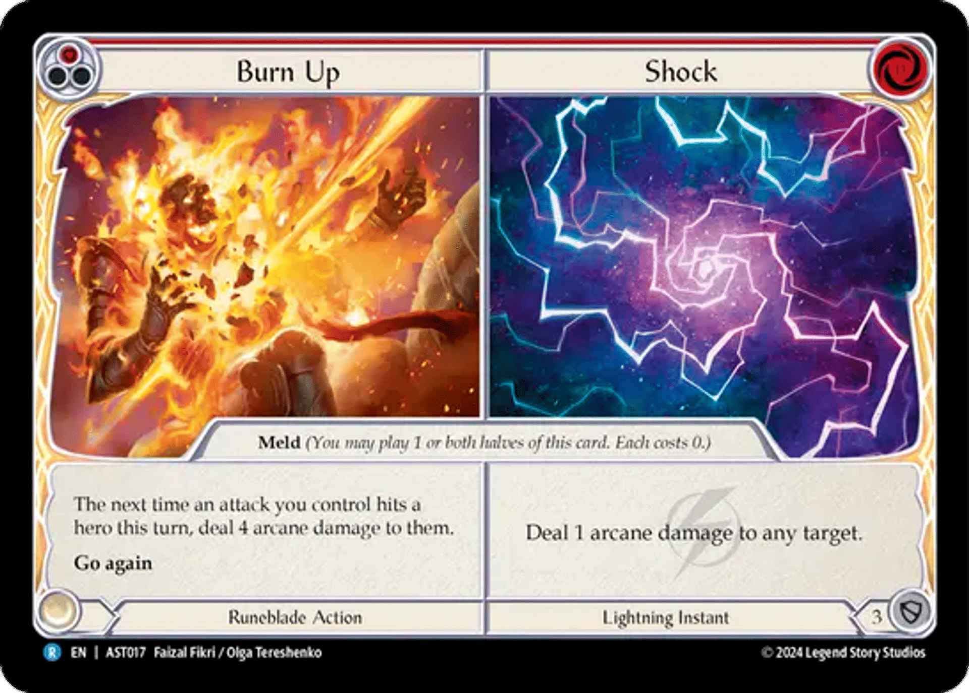 Brûler // Choc — Armory Deck - Aurora, Shooting Star — Flesh and Blood