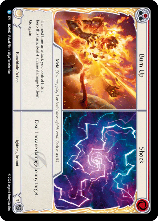 Burn Up // Shock (Red) — Rosetta — Flesh and Blood