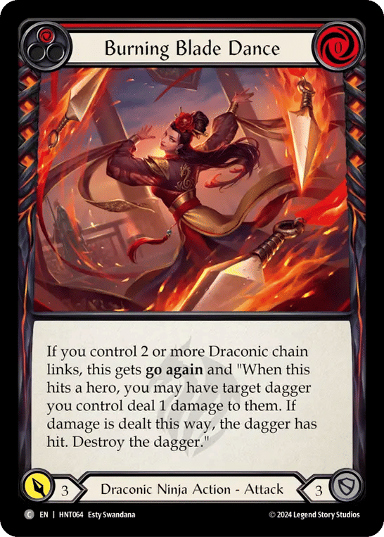 Burning Blade Dance (Red) — The Hunted — Flesh and Blood