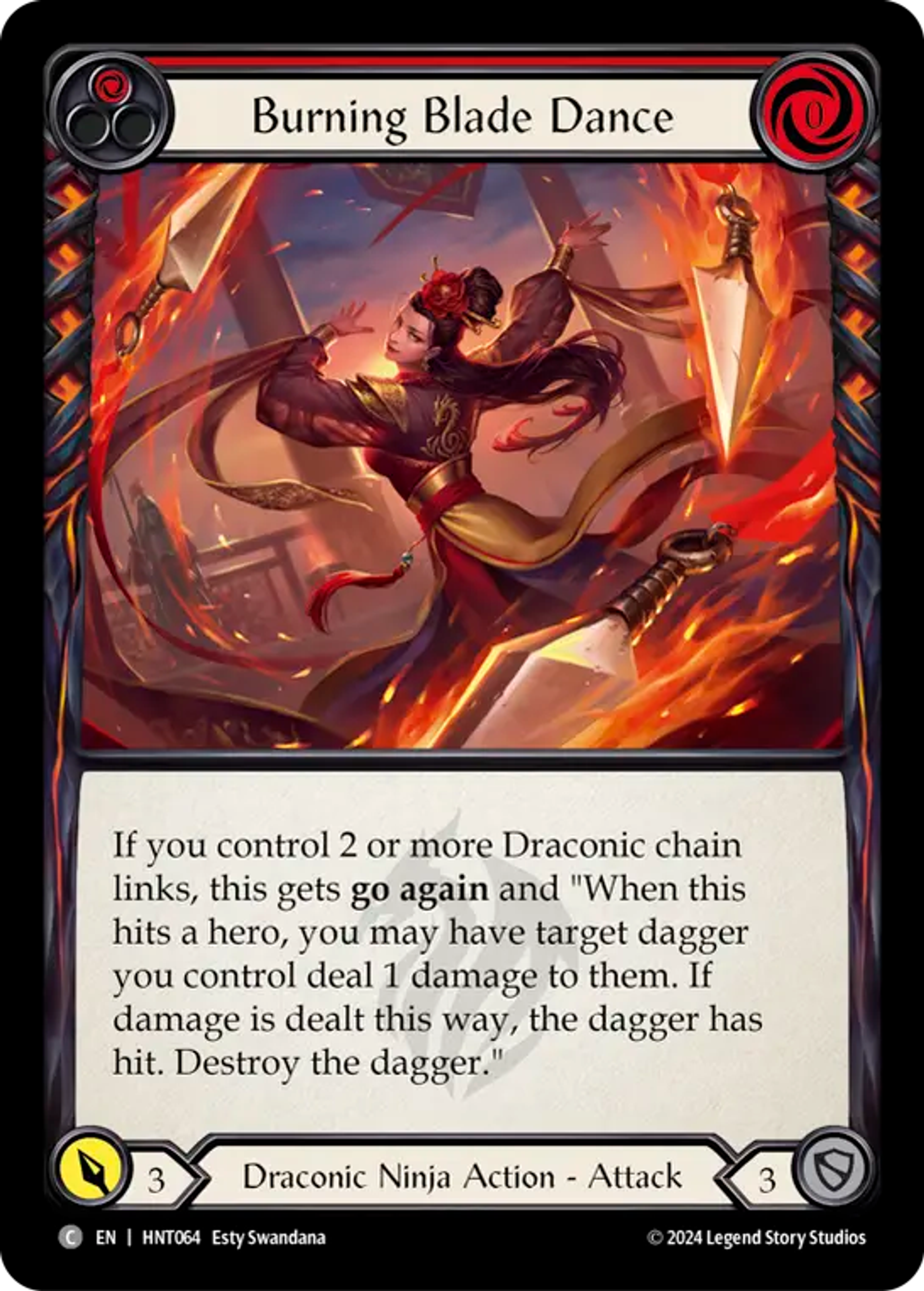 Danse de la lame brûlante — The Hunted — Flesh and Blood