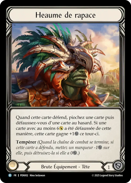 Heaume de rapace — Compendium of Rathe — Flesh and Blood