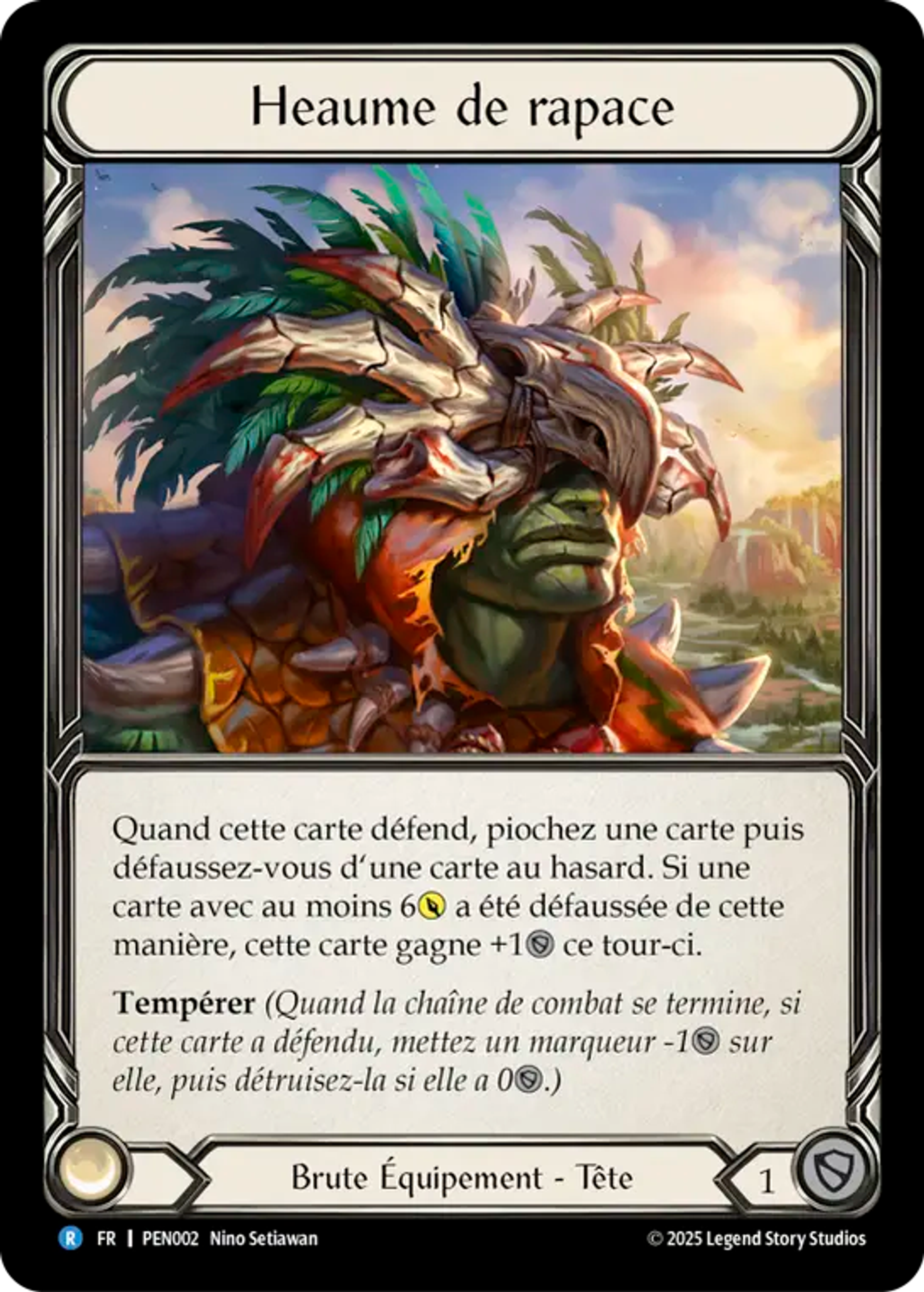 Heaume de rapace — Compendium of Rathe — Flesh and Blood