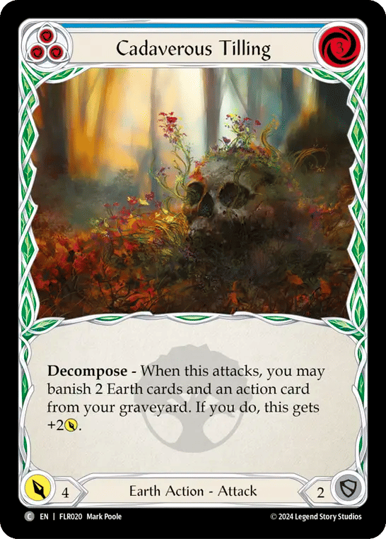 Cadaverous Tilling (Blue) — Rosetta Blitz Deck - Florian — Flesh and Blood