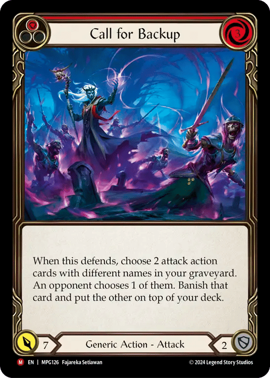 Call for Backup — Mastery Pack Guardian — Flesh and Blood