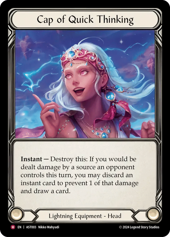 Cap of Quick Thinking — Armory Deck - Aurora, Shooting Star — Flesh and Blood
