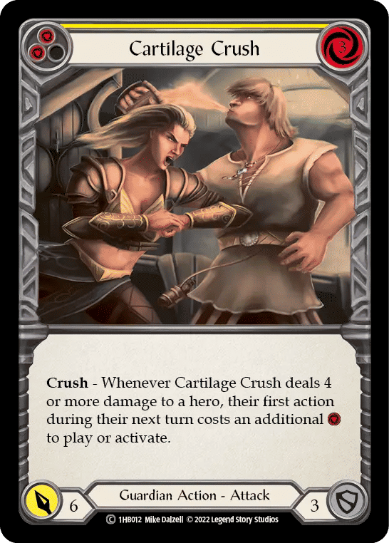 Cartilage Crush (Yellow) — Bravo - Blitz Deck — Flesh and Blood