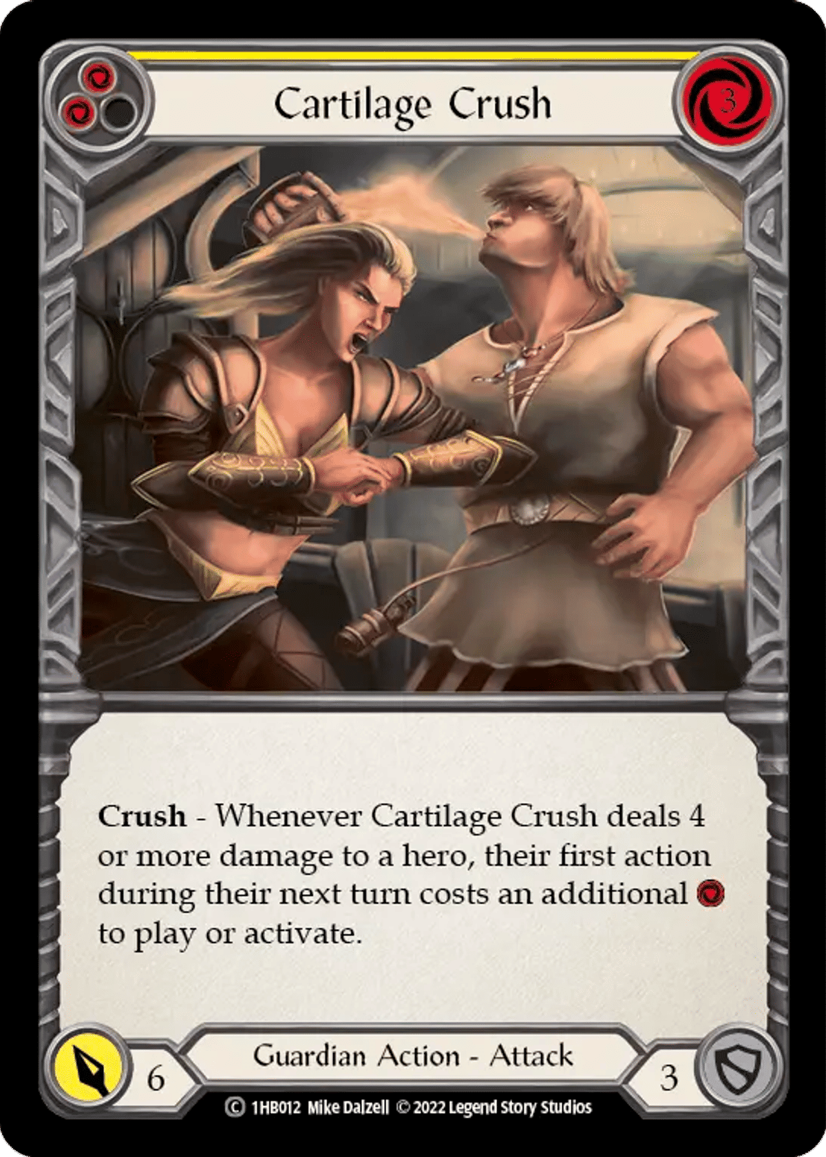 Cartilage Crush (Yellow) from Bravo - Blitz Deck - Flesh and Blood