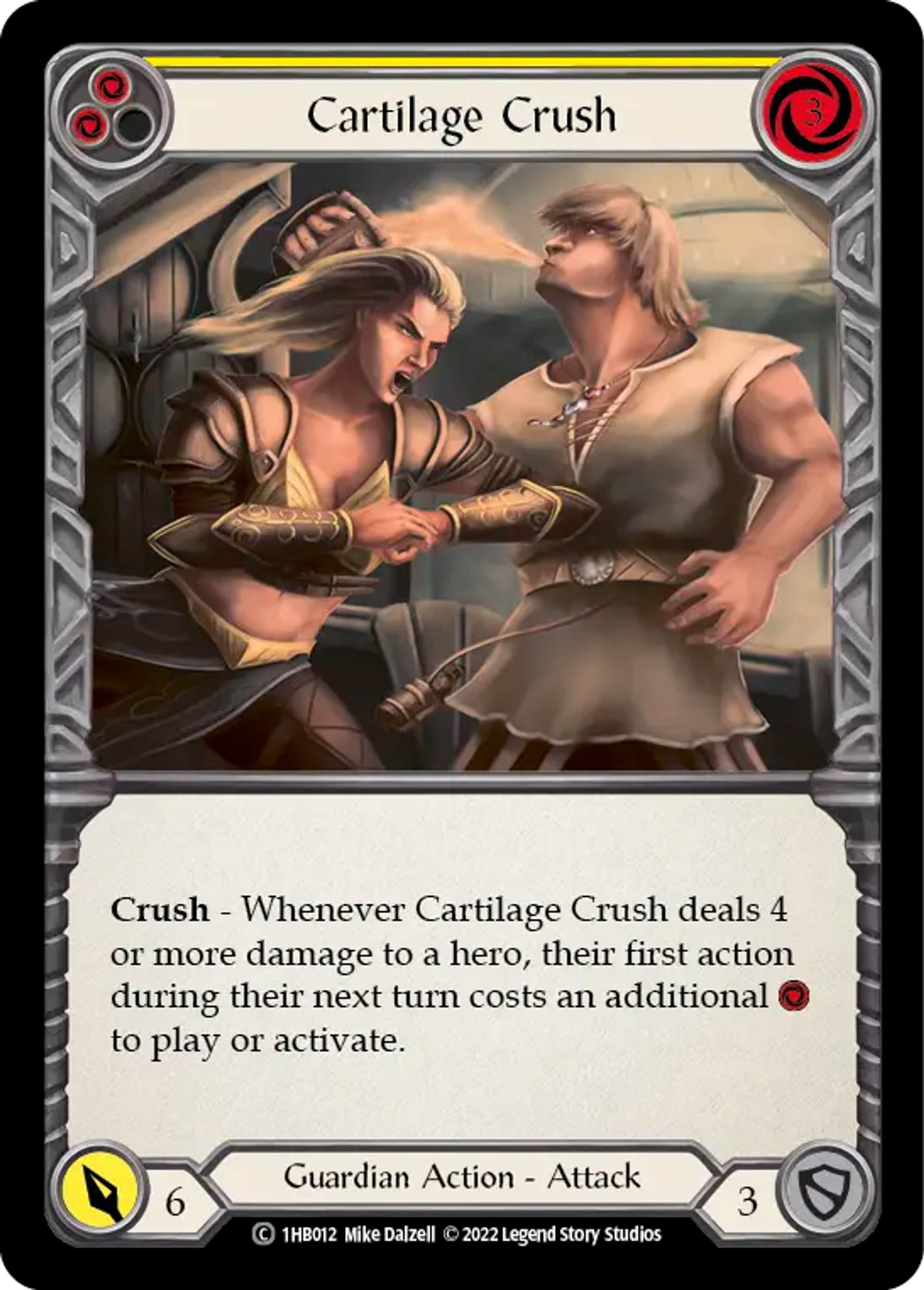 Cartilage Crush (Yellow) — Bravo - Blitz Deck — Flesh and Blood