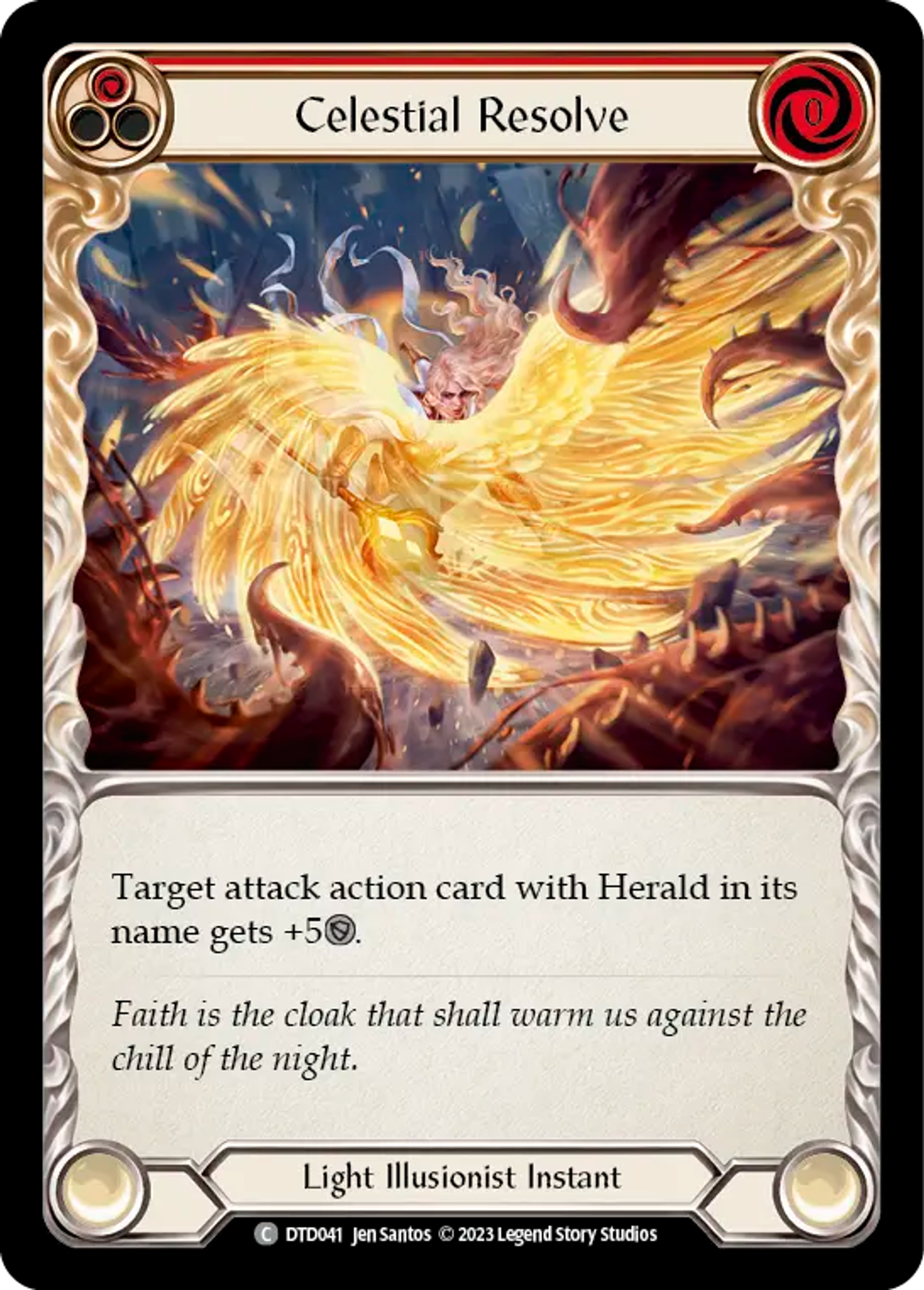 Celestial Resolve (Red) — Dusk till Dawn — Flesh and Blood