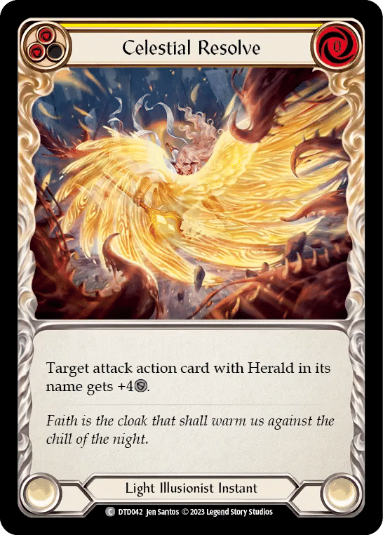 Celestial Resolve (Yellow) — Dusk till Dawn — Flesh and Blood