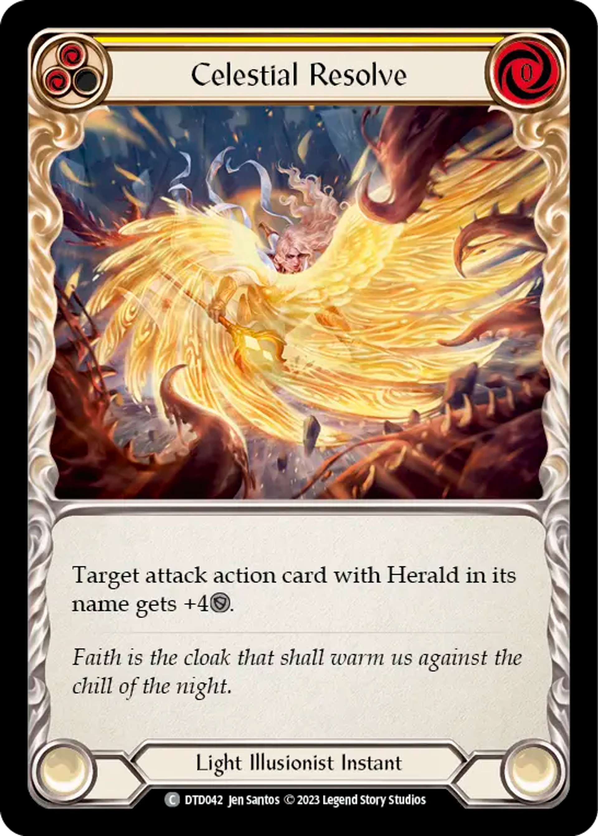 Celestial Resolve (Yellow) — Dusk till Dawn — Flesh and Blood