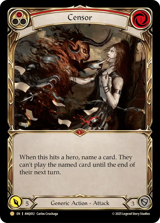 Censor (Red) — Compendium of Rathe - Antiquity Pack — Flesh and Blood