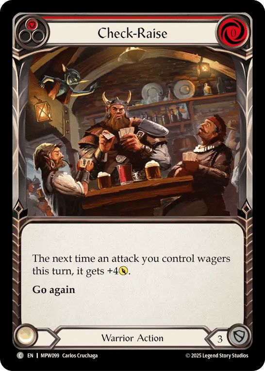 Check-Raise (Red) — Mastery Pack Warrior — Flesh and Blood