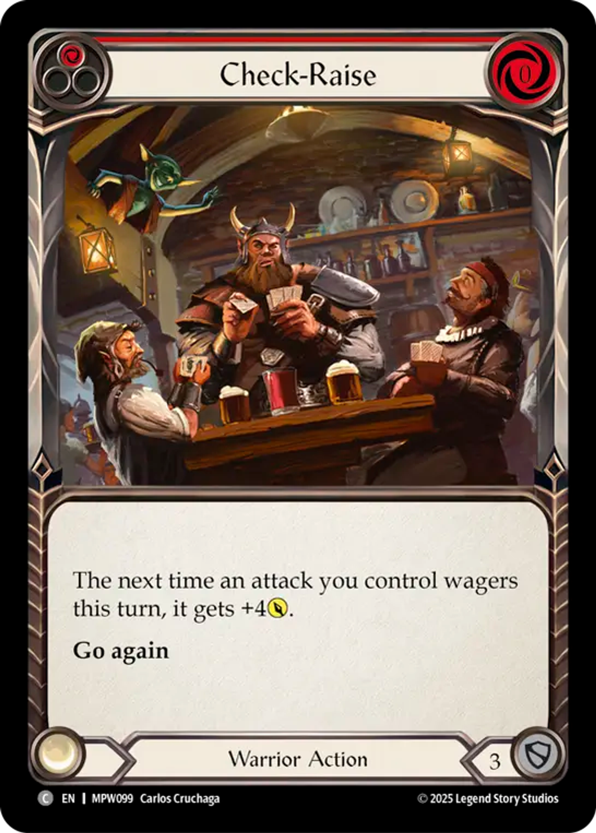 Check-Raise (Red) — Mastery Pack Warrior — Flesh and Blood