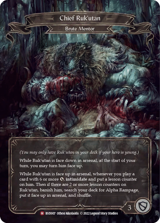 Chief Ruk'utan — Classic Battles: Rhinar vs Dorinthea — Flesh and Blood