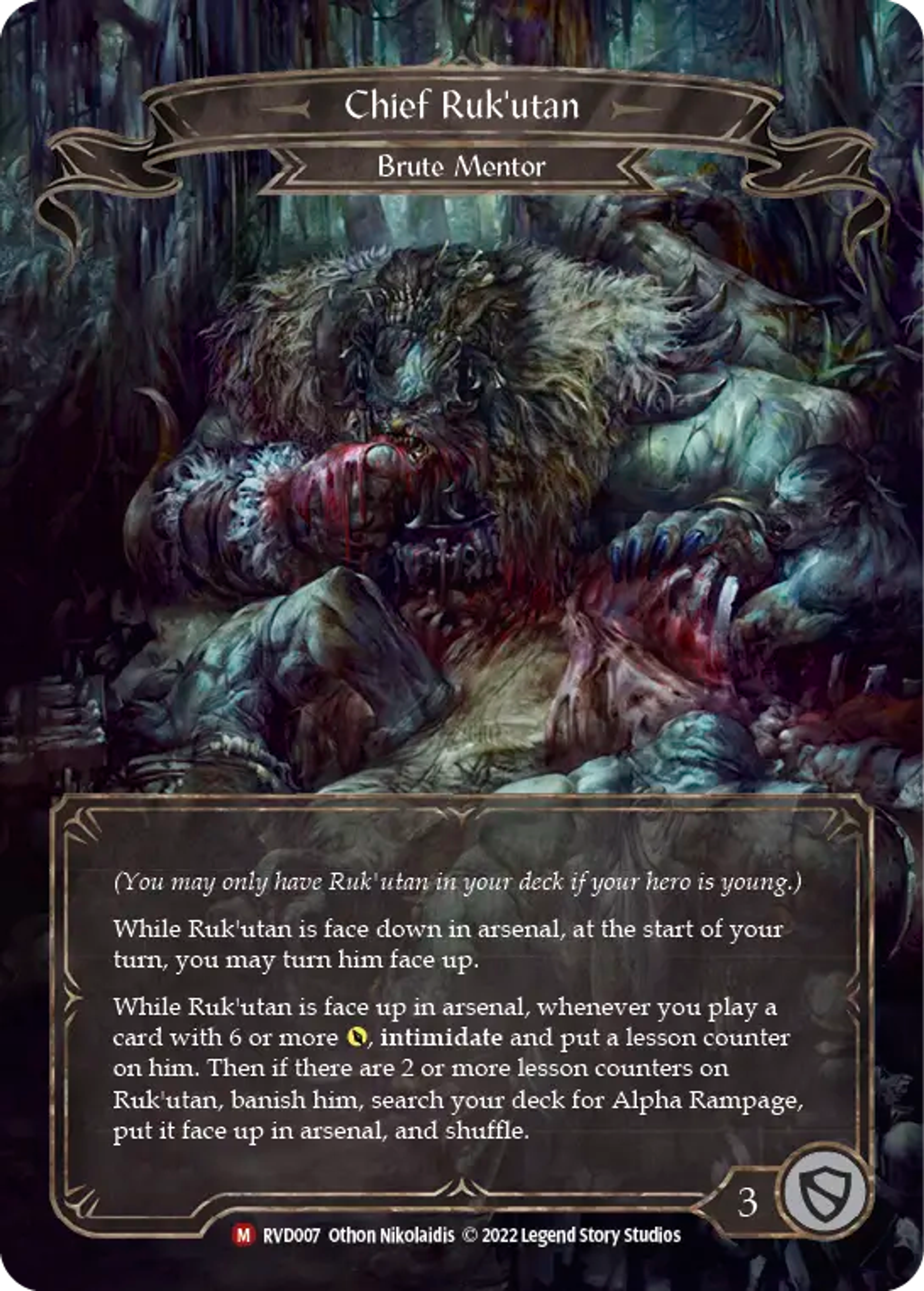 Chief Ruk'utan — Classic Battles: Rhinar vs Dorinthea — Flesh and Blood