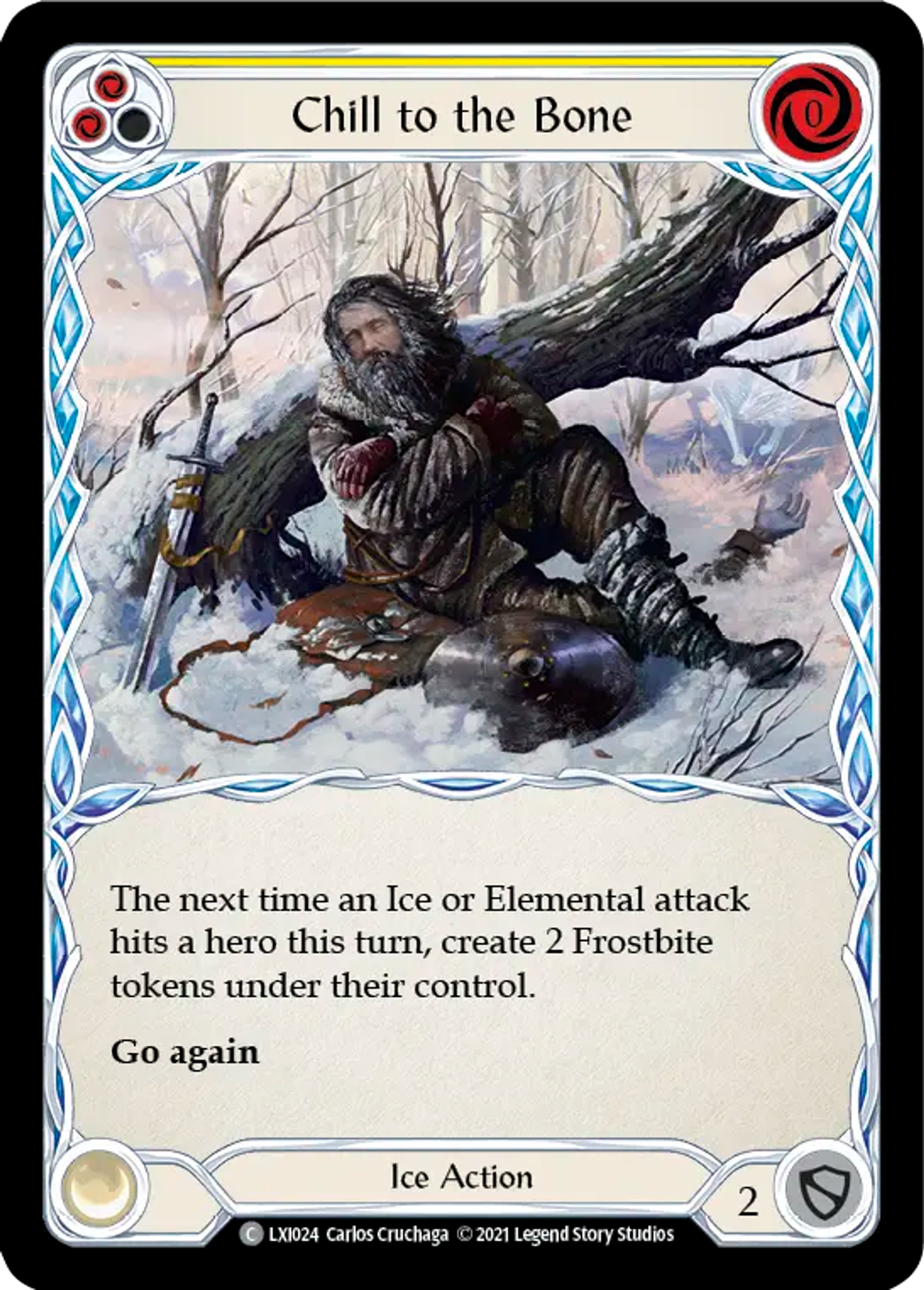 Chill to the Bone (Yellow) — Lexi - Blitz Deck — Flesh and Blood
