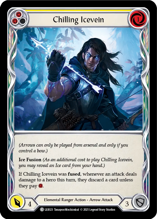 Chilling Icevein (Yellow) — Lexi - Blitz Deck — Flesh and Blood