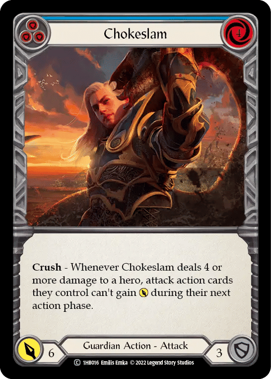 Chokeslam (Blue) — Bravo - Blitz Deck — Flesh and Blood