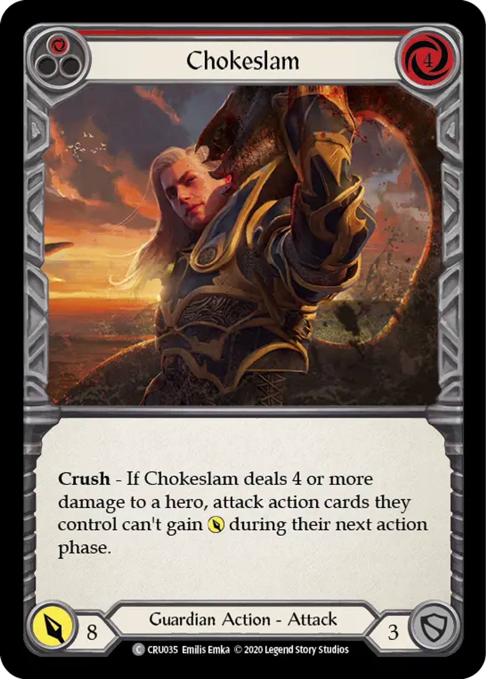 Chokeslam (Red) — Crucible of War — Flesh and Blood