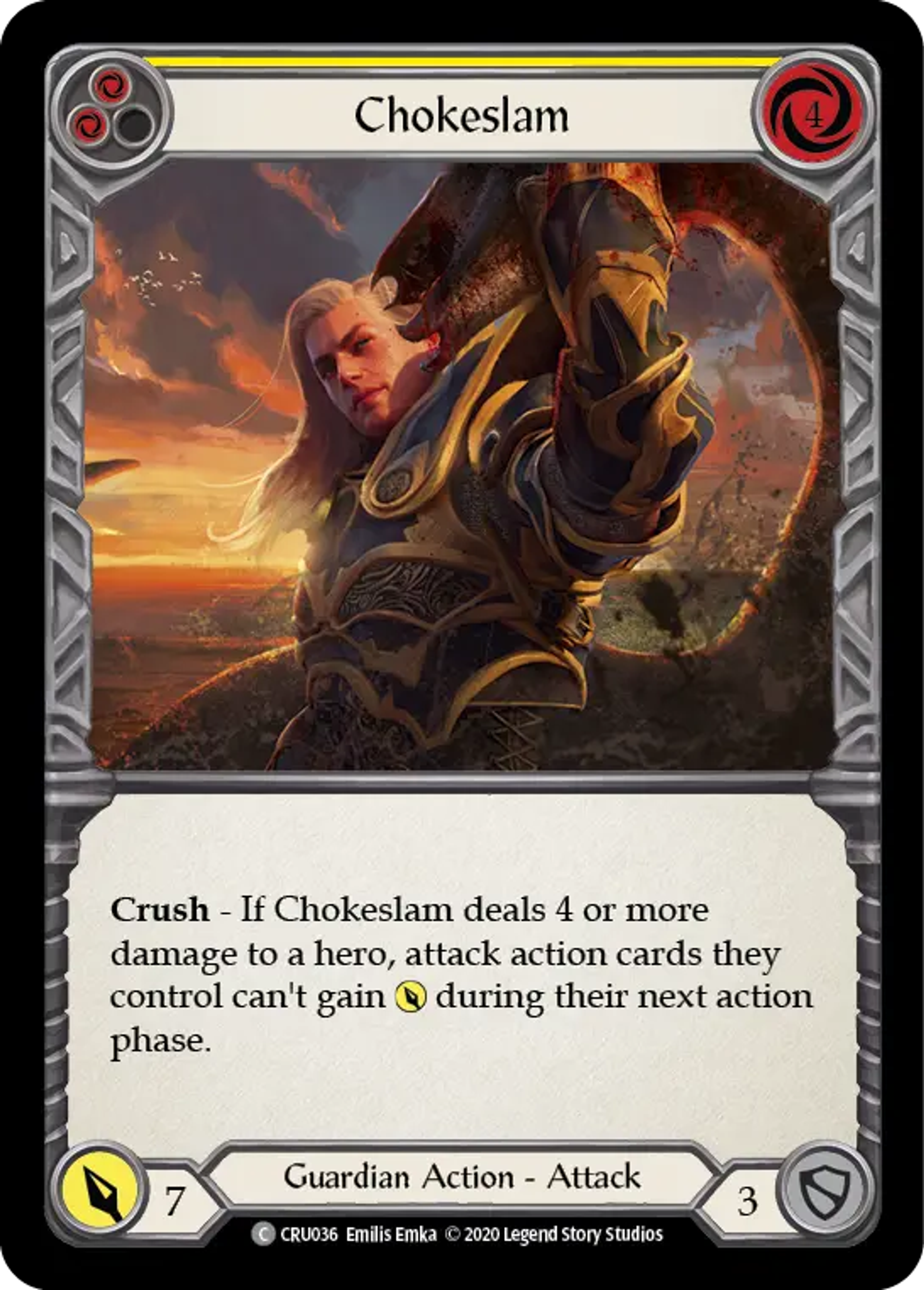 Chokeslam (Yellow) — Crucible of War — Flesh and Blood
