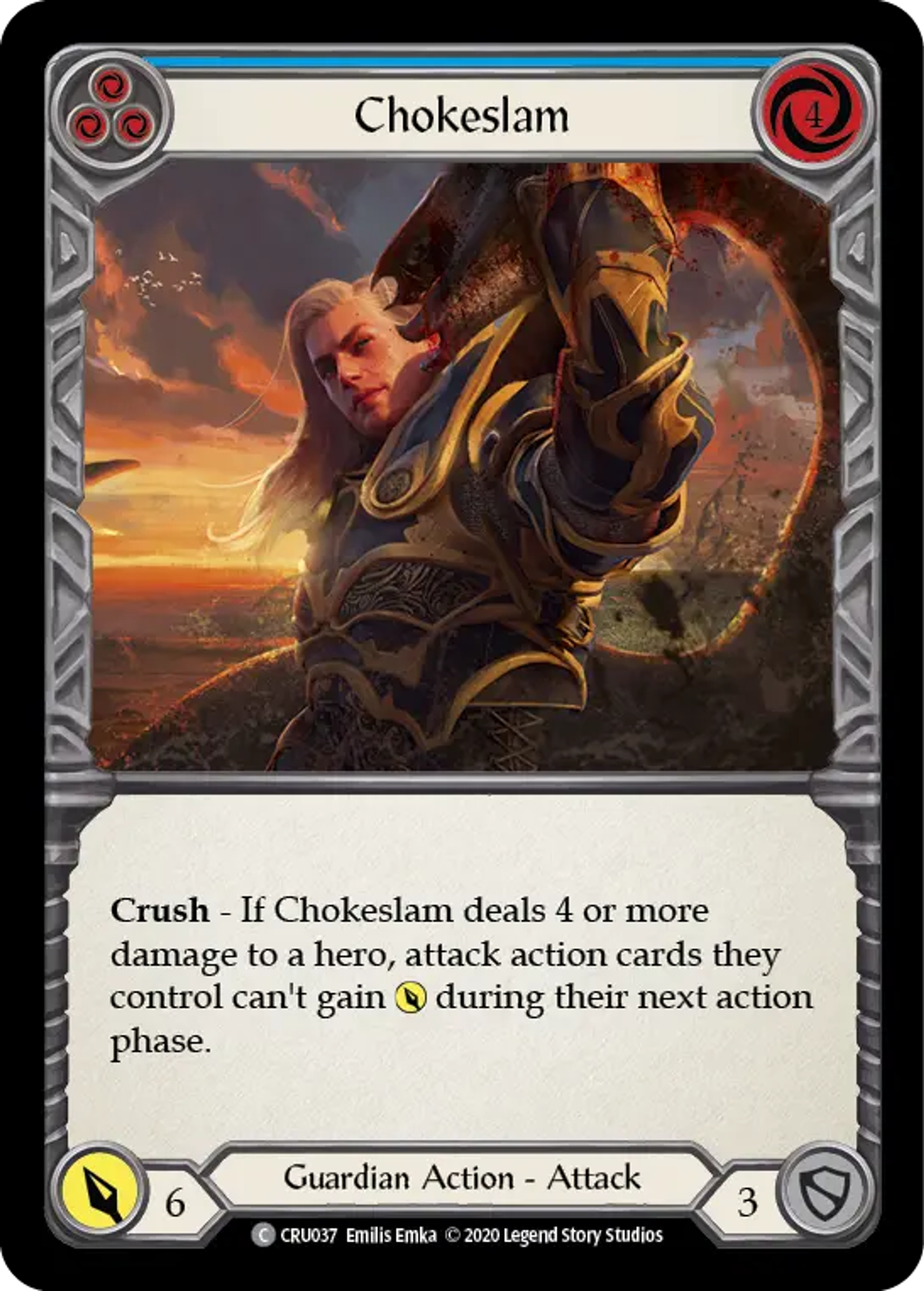 Chokeslam (Blue) — Crucible of War — Flesh and Blood