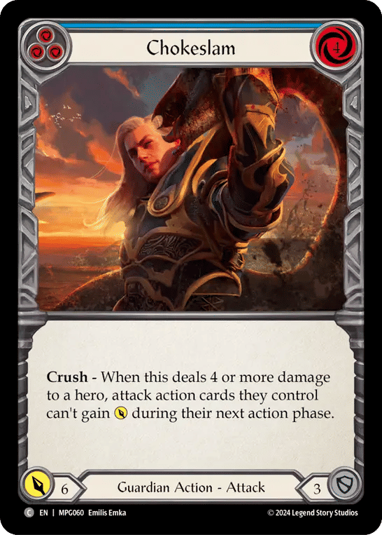 Chokeslam (Blue) — Mastery Pack Guardian — Flesh and Blood