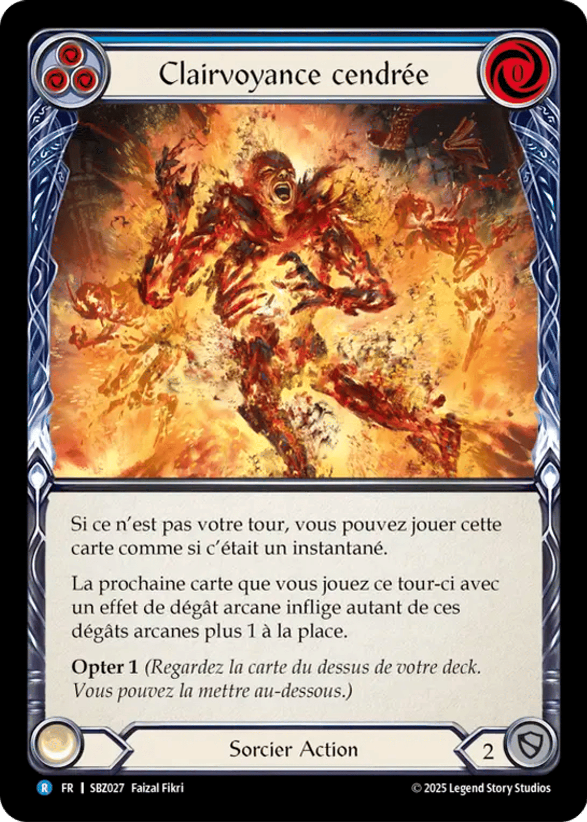 Clairvoyance cendrée from Silver Age Chapter 3 - Blaze, Firemind - Flesh and Blood