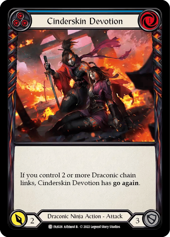 Cinderskin Devotion (Blue) — Fai - Blitz Deck — Flesh and Blood