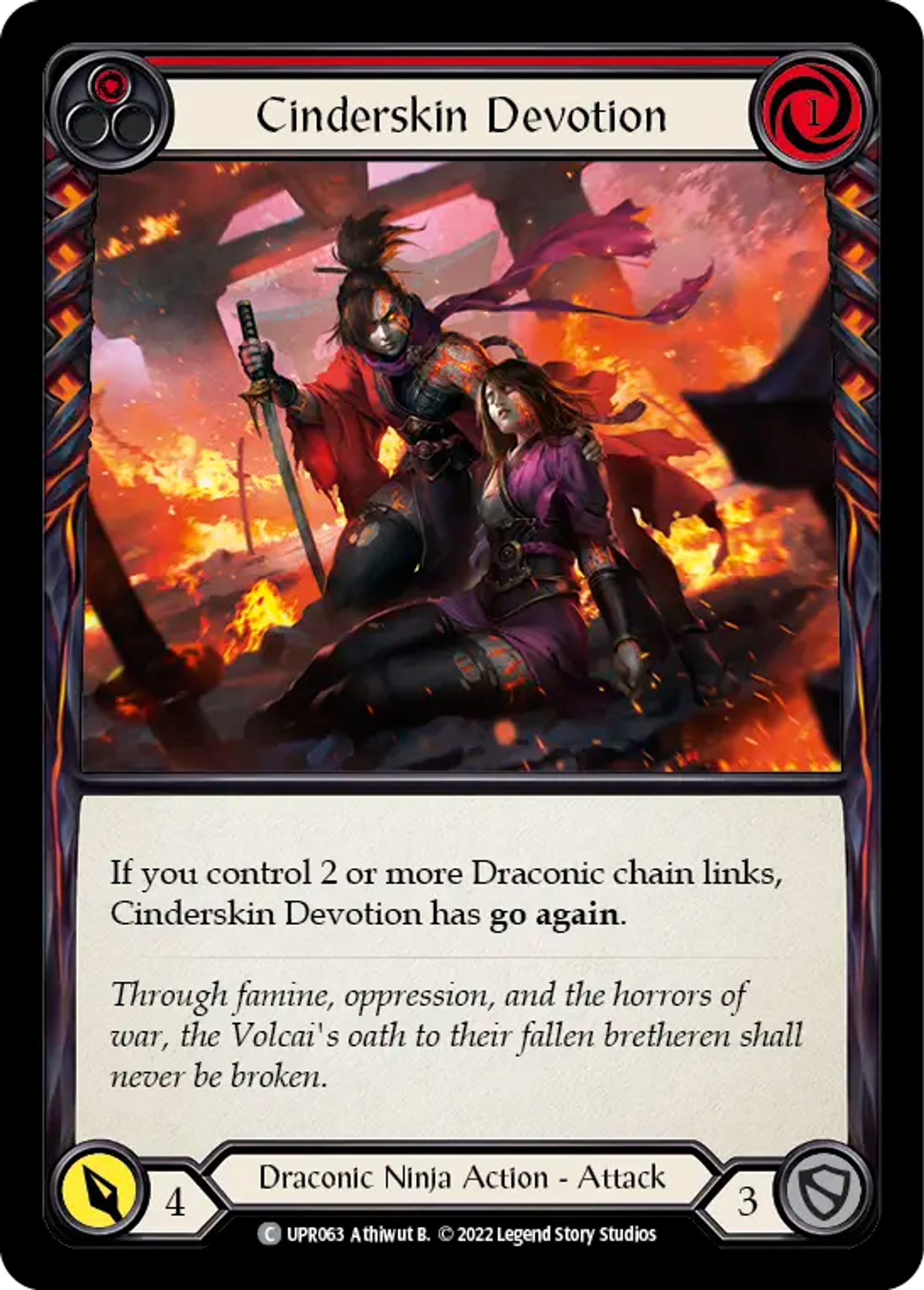 Cinderskin Devotion (Red) — Uprising — Flesh and Blood
