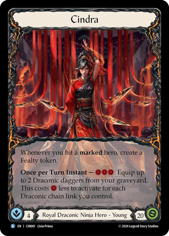 Cindra — The Hunted Blitz Deck - Cindra — Flesh and Blood