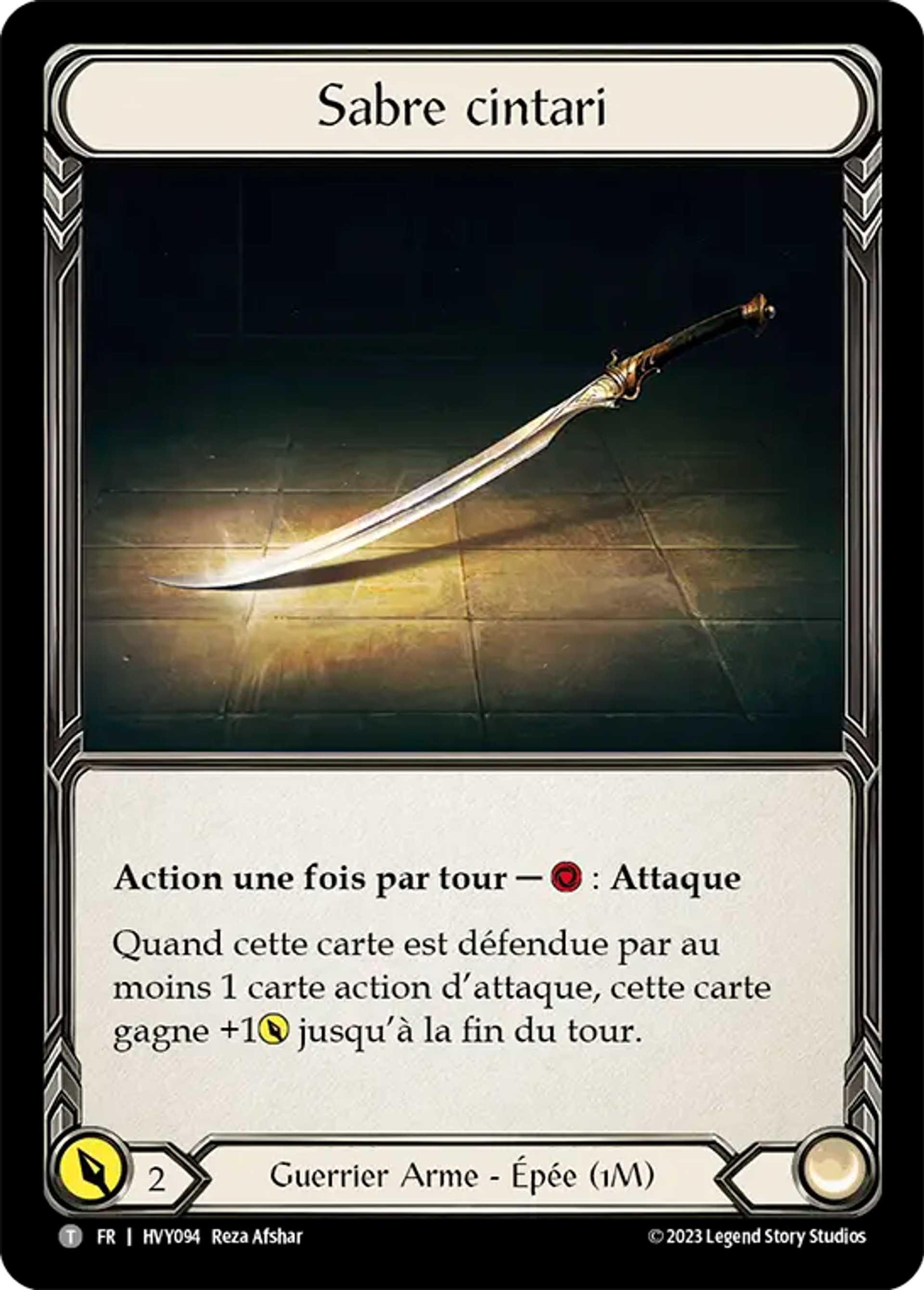 Sabre cintari — Heavy Hitters — Flesh and Blood