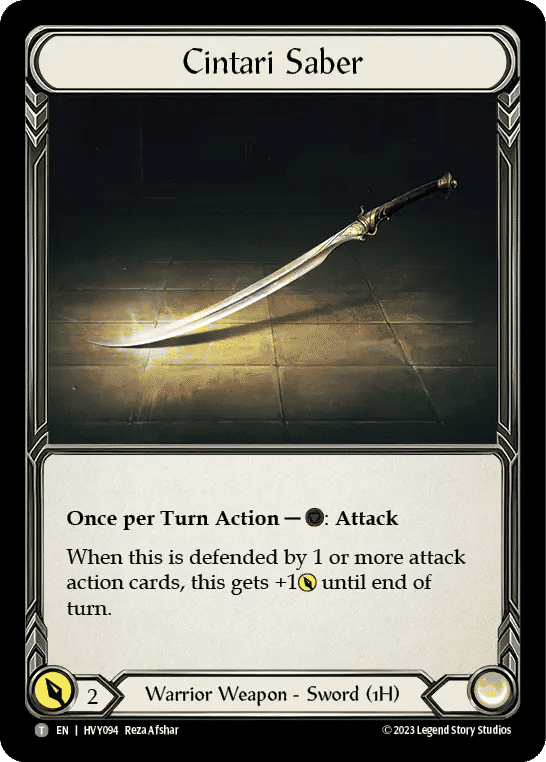 Cintari Saber — Heavy Hitters — Flesh and Blood