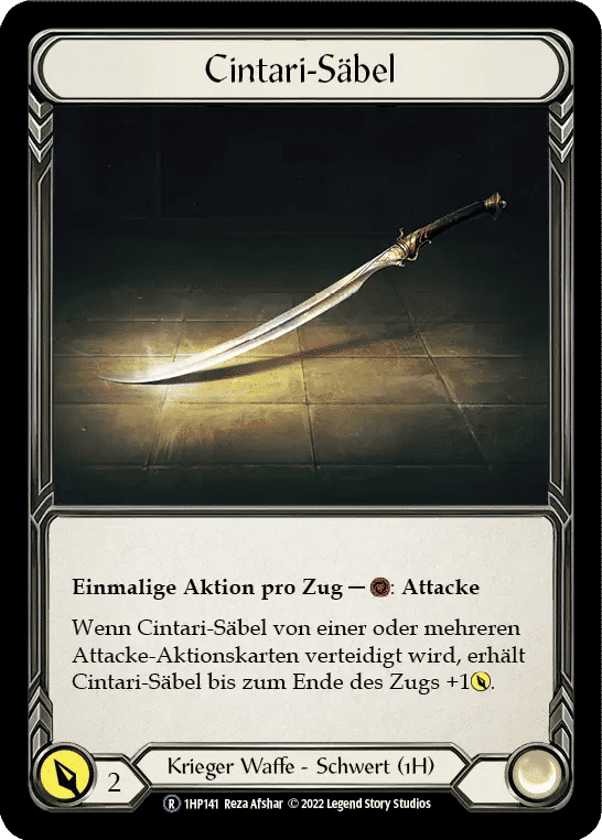 Cintari Saber — History Pack 1 - Black Label — Flesh and Blood