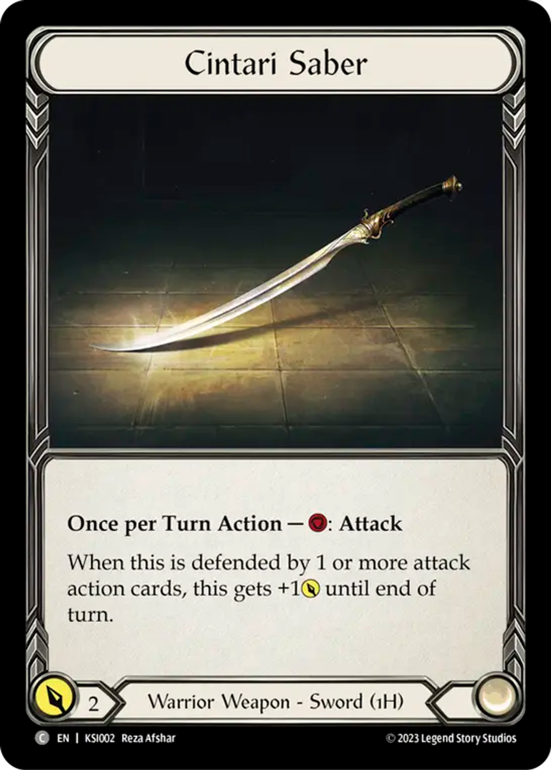 Cintari Saber — Kassai - Heavy Hitters Blitz Deck — Flesh and Blood