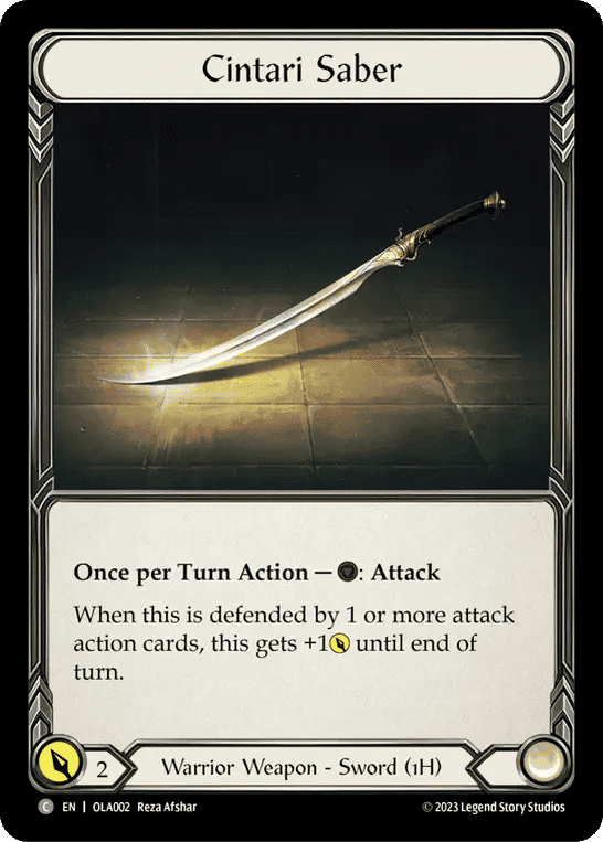 Cintari Saber — Olympia - Heavy Hitters Blitz Deck — Flesh and Blood