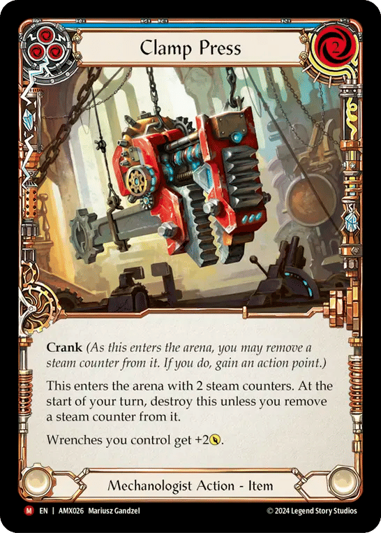 Clamp Press — Armory Deck - Maxx 'The Hype' Nitro — Flesh and Blood