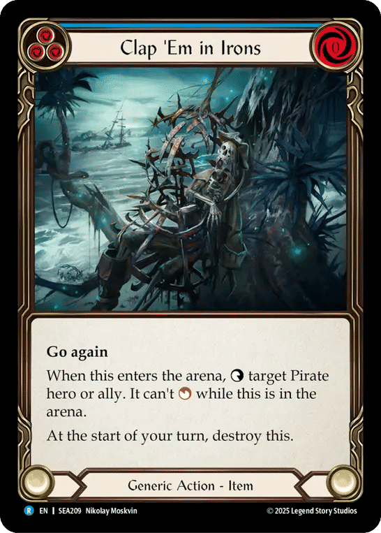 Clap 'Em in Irons (Blue) — High Seas — Flesh and Blood