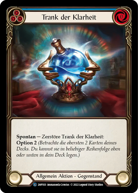 Clarity Potion (Blue) — History Pack 2 - Black Label — Flesh and Blood
