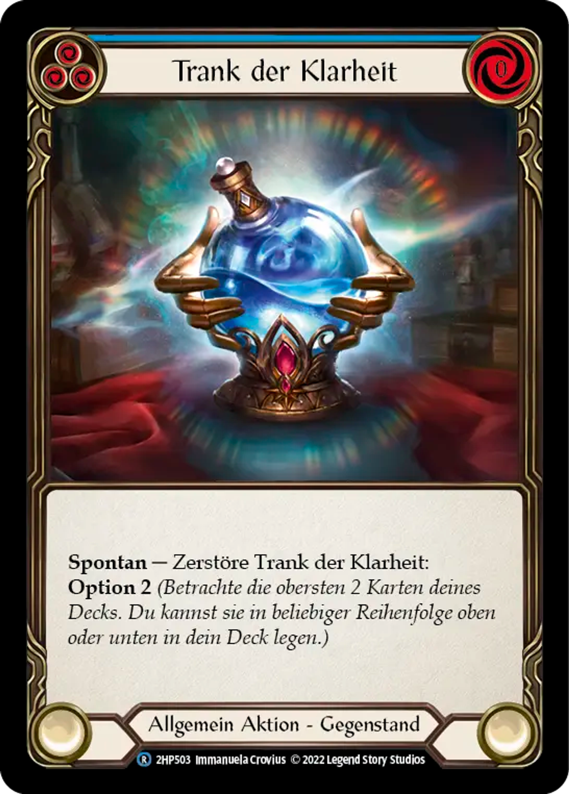 Clarity Potion (Blue) — History Pack 2 - Black Label — Flesh and Blood